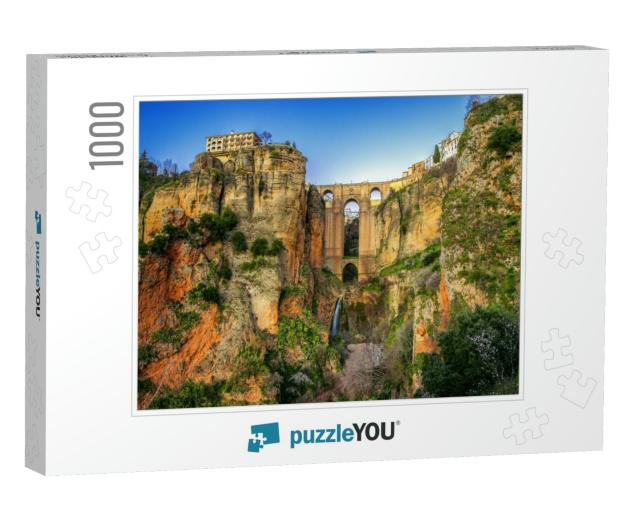 The Village of Ronda in Andalusia, Spain. This Photo Made... Jigsaw Puzzle with 1000 pieces