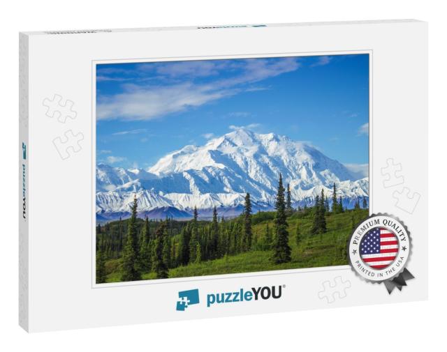 Early Morning View of Mount Denali, the Tallest Peak in C... Jigsaw Puzzle