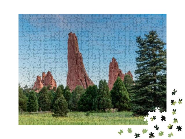 Garden of the Gods in Colorado... Jigsaw Puzzle with 1000 pieces