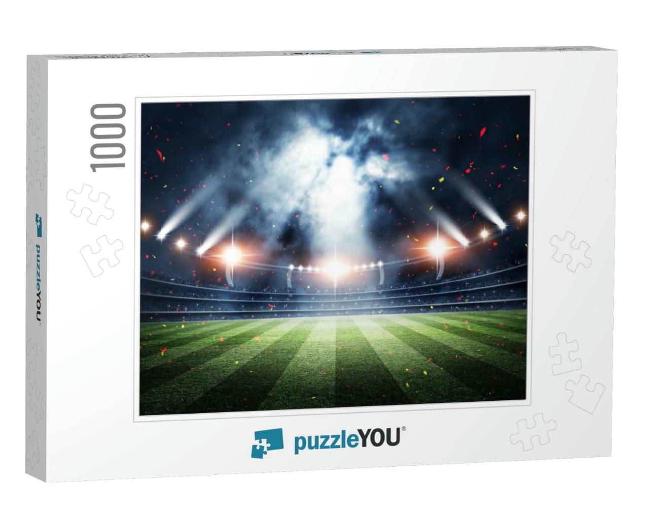 Stadium, 3D Rendering... Jigsaw Puzzle with 1000 pieces