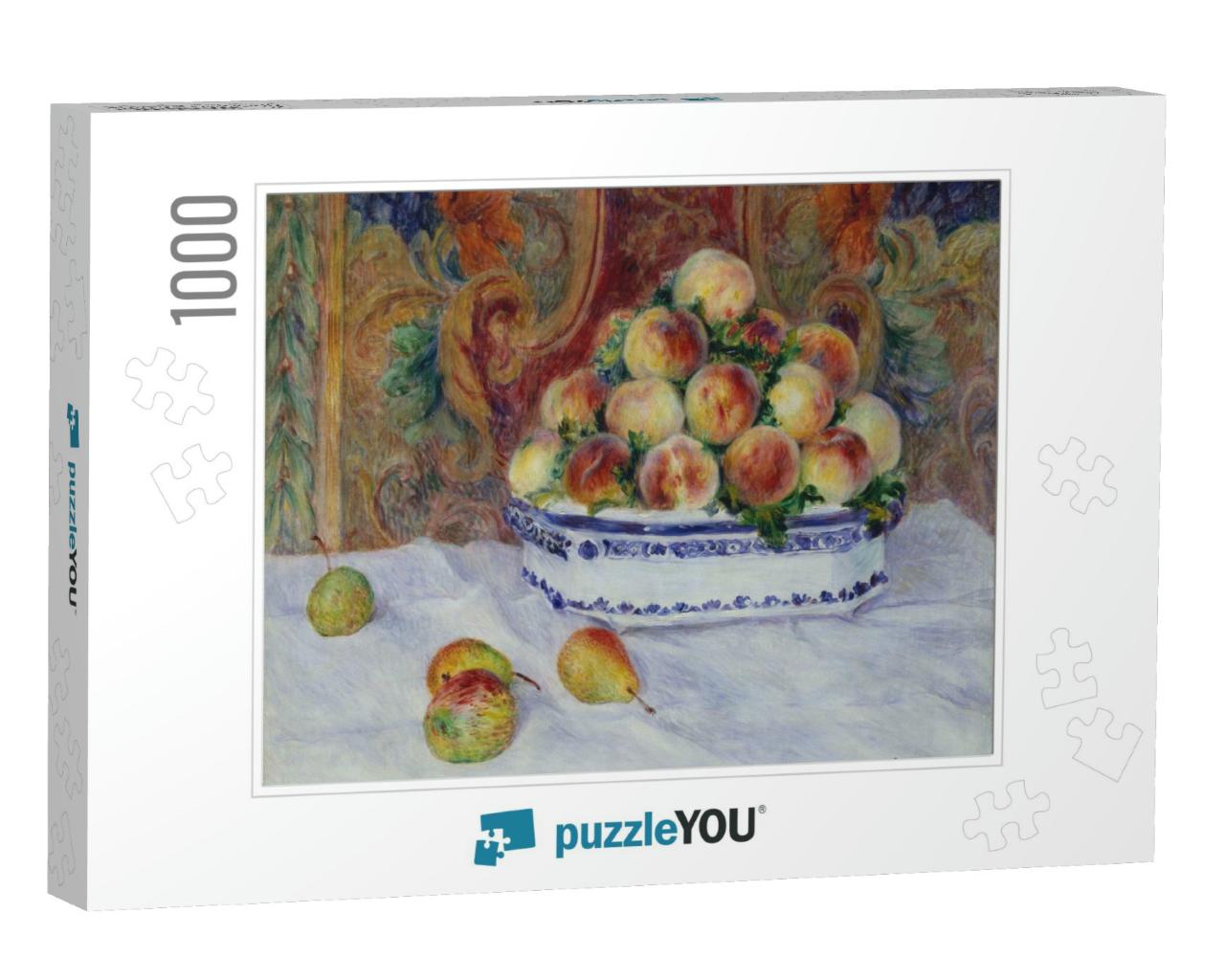 Still Life with Peaches, by Auguste Renoir, 1881, French... Jigsaw Puzzle with 1000 pieces