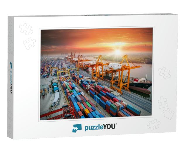 Logistics & Transportation of Container Cargo Ship & Carg... Jigsaw Puzzle