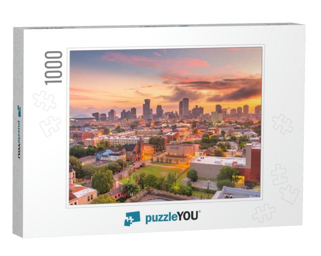 New Orleans, Louisiana, USA Downtown City Skyline At Dawn... Jigsaw Puzzle with 1000 pieces