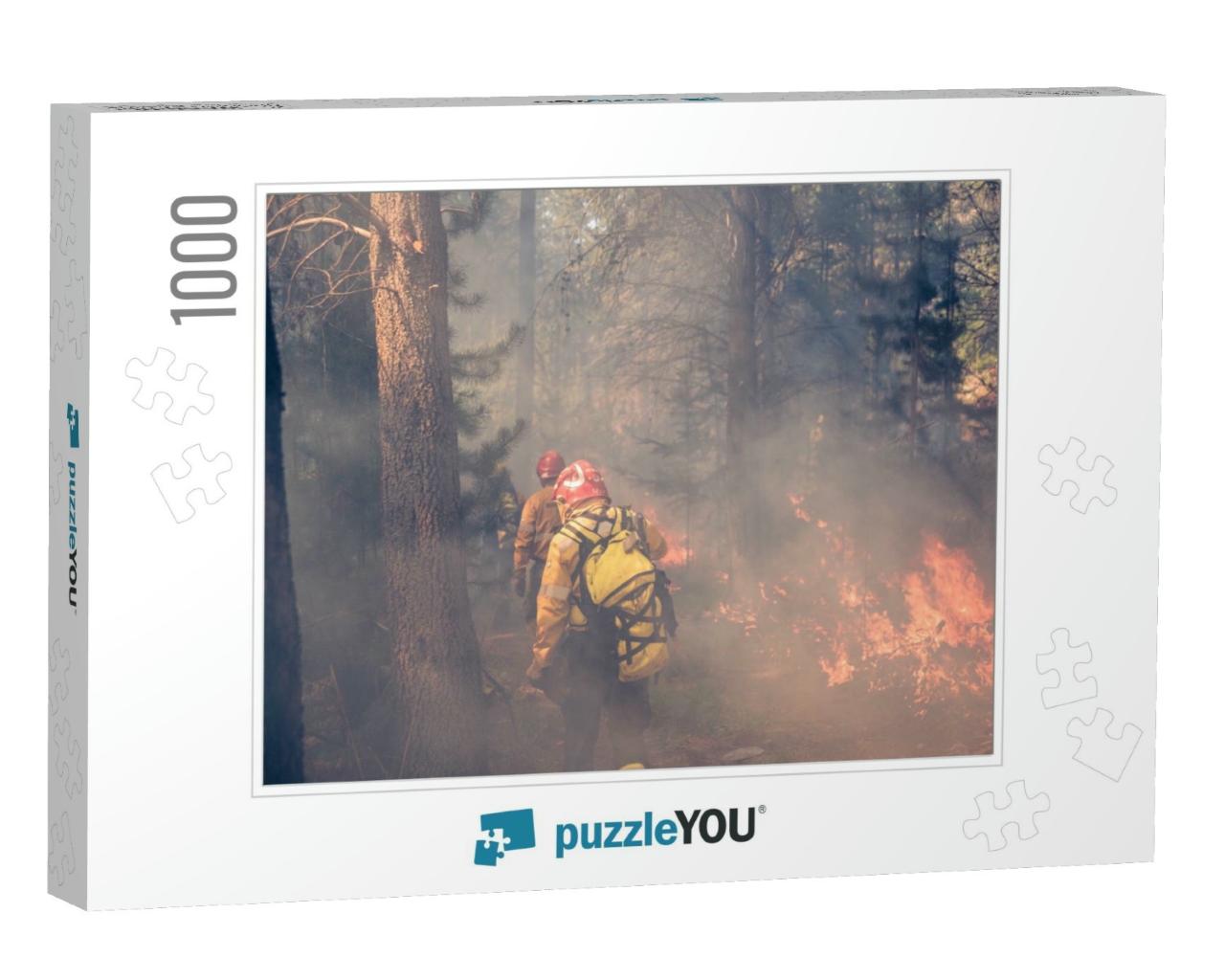 Fire Jobs in Patagonia Argentina... Jigsaw Puzzle with 1000 pieces