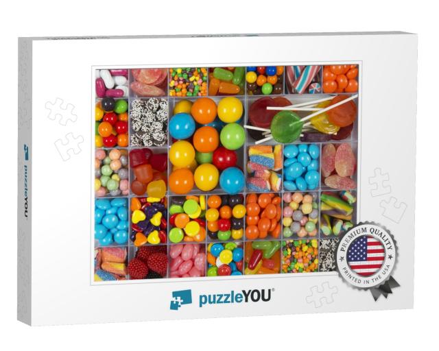 Colorful Candy Compartments Jigsaw Puzzle