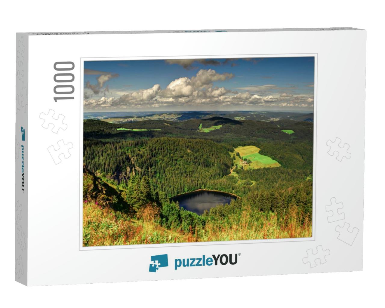 Panorama Landscape View Over Black Forest Germany... Jigsaw Puzzle with 1000 pieces