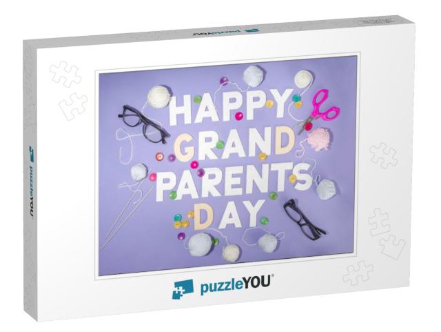 Happy Grandparents Day Concept. Happy Grand Parent... Jigsaw Puzzle