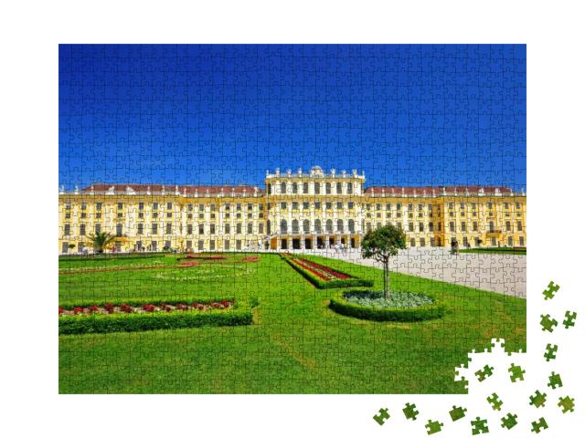 Schonbrunn Palace in Vienna, Austria... Jigsaw Puzzle with 1000 pieces