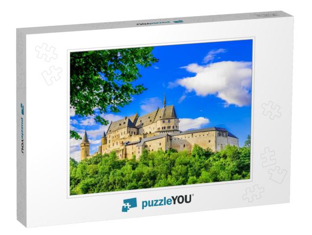 Vianden Castle & Vianden City, Luxembourg... Jigsaw Puzzle