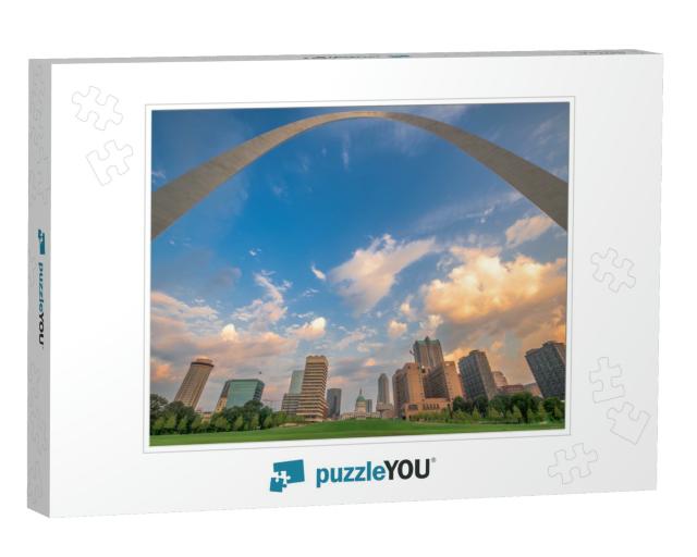 Downtown St. Louis, Missouri, USA Viewed from Below the Ar... Jigsaw Puzzle