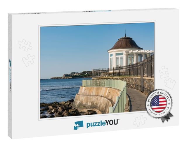 Cliff Walk Along the Rocky Newport, Rhode Island Coastlin... Jigsaw Puzzle