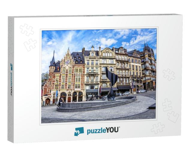 Traditional Buildings & Houses on the Streets of Brussels... Jigsaw Puzzle