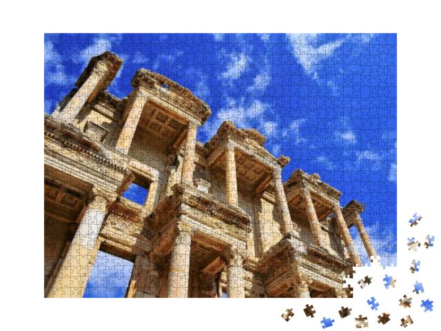 Ephesus Library of Celsus - Efes Ancient City Izmir Turke... Jigsaw Puzzle with 1000 pieces