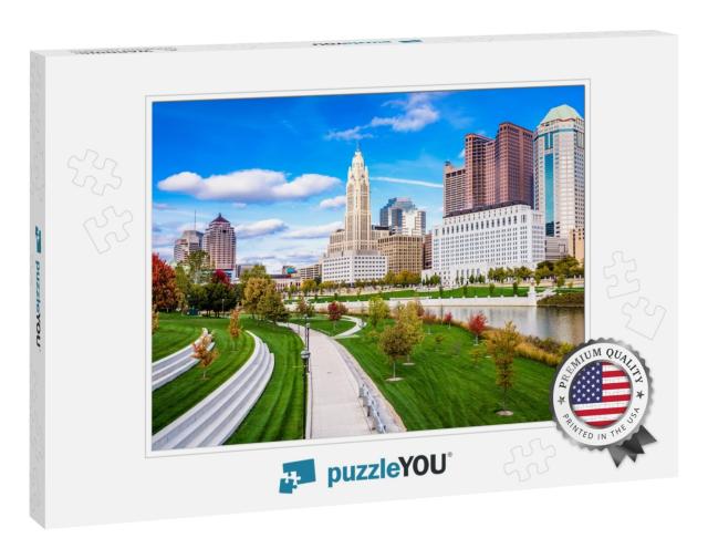 Columbus, Ohio, USA Skyline on the Scioto River... Jigsaw Puzzle