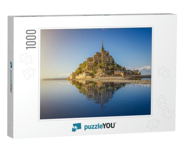 Beautiful Panoramic View of Famous Le Mont Saint-Michel T... Jigsaw Puzzle with 1000 pieces