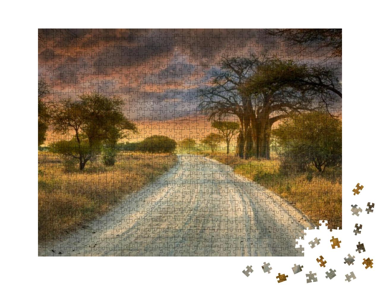 The Best Way to Game Drive-In Serengeti Natural Park of T... Jigsaw Puzzle with 1000 pieces