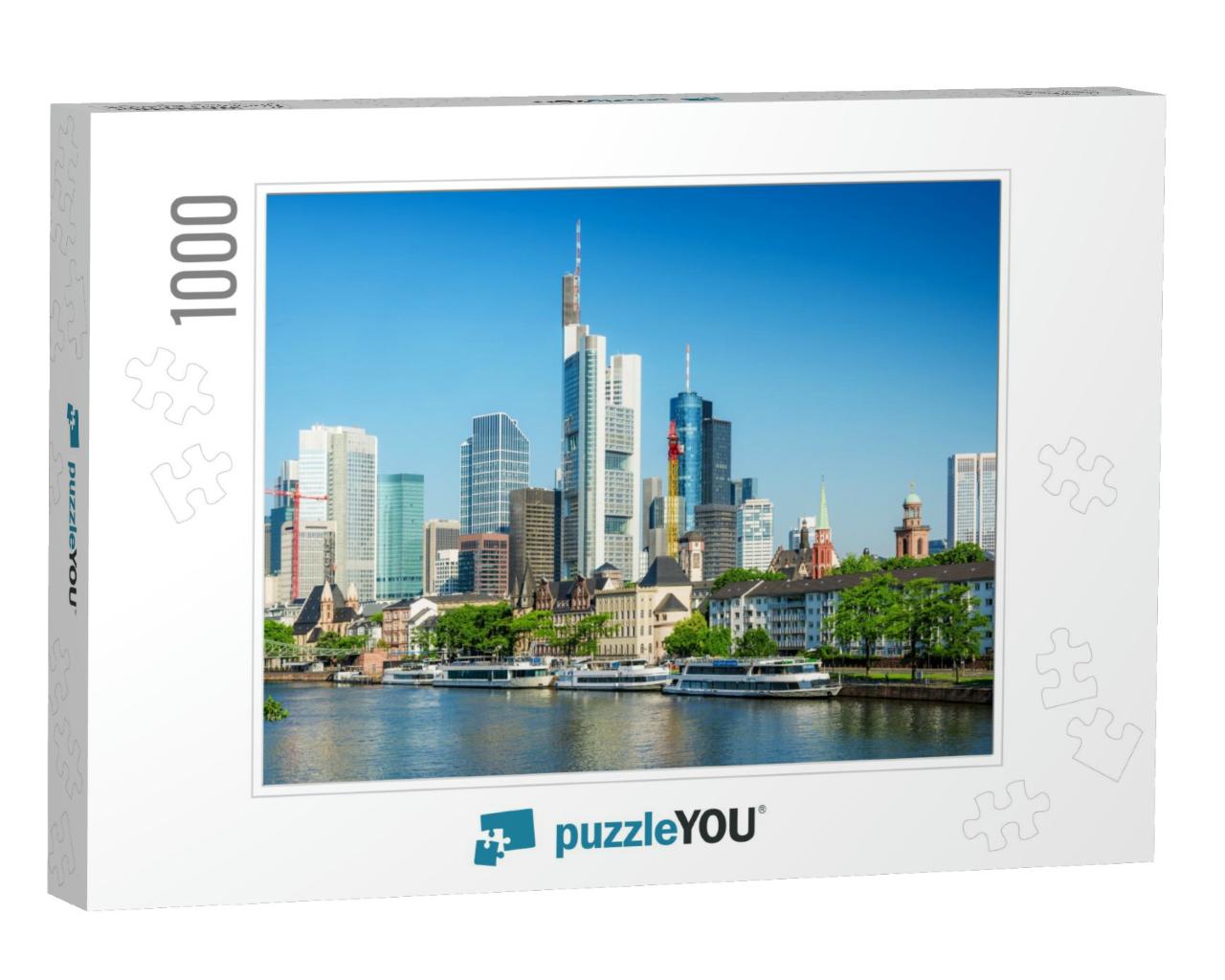 View of the Skyline of Frankfurt, Germany... Jigsaw Puzzle with 1000 pieces