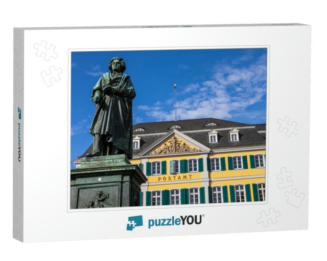 A Statue of Famous Composer Ludwig Van Beethoven - with t... Jigsaw Puzzle