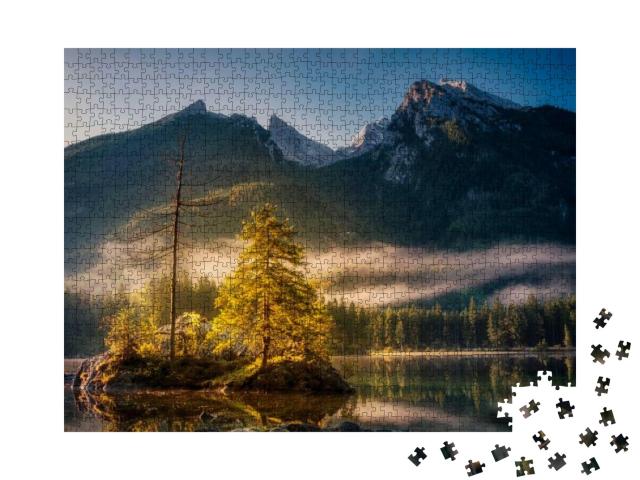 Hintersee in Berchtesgarden... Jigsaw Puzzle with 1000 pieces