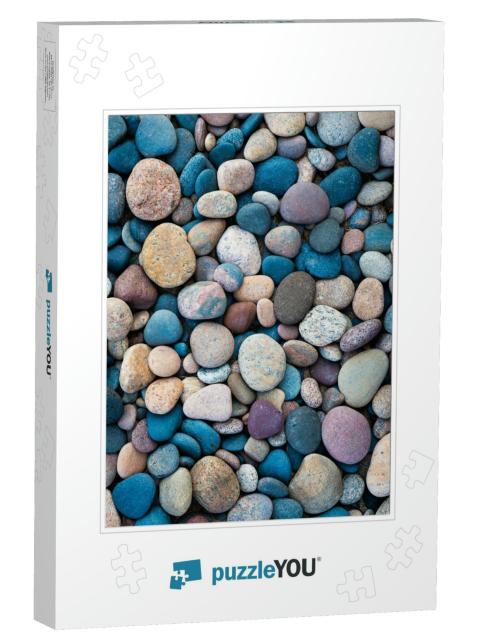 Colorful Stones on the Beach of Lake Superior At Whitefis... Jigsaw Puzzle