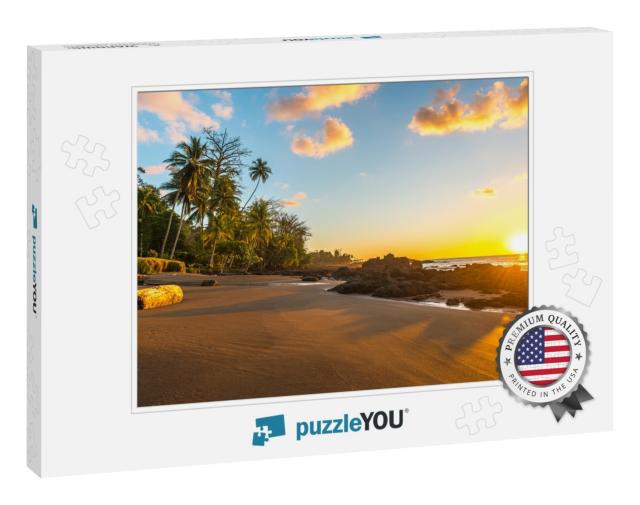Tropical Sunset Along the Pacific Coast of Costa Rica wit... Jigsaw Puzzle