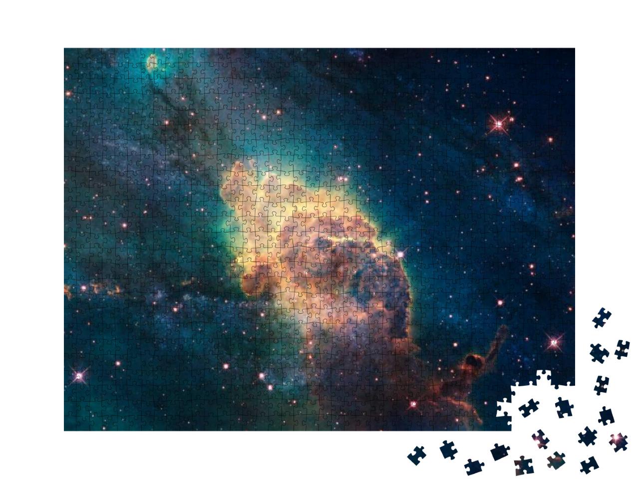 Billions of Galaxies in the Universe. Abstract Space Back... Jigsaw Puzzle with 1000 pieces