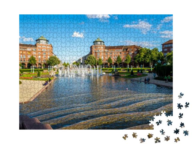Mannheim, Wasserturm, Germany... Jigsaw Puzzle with 1000 pieces