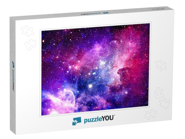 Bursting Galaxy - Elements of This Image Furnished by Nas... Jigsaw Puzzle