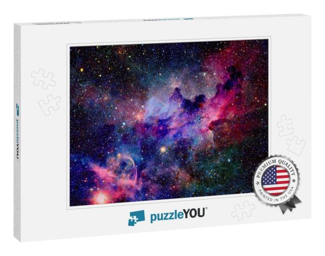 Nebula & Galaxies in Space. Elements of This Image Furnis... Jigsaw Puzzle