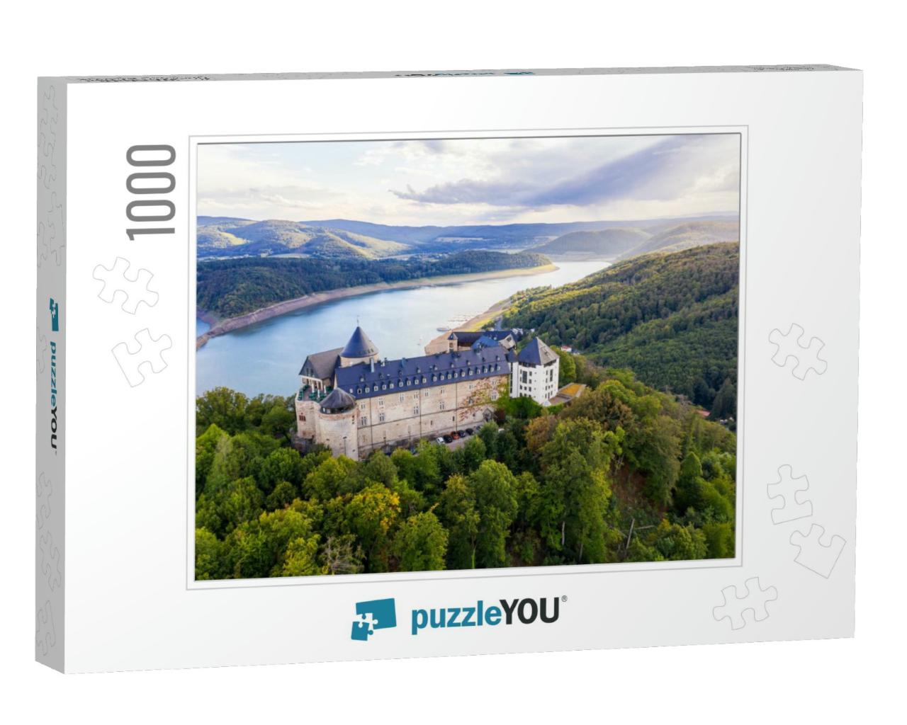 The Edersee Lake with Castle Waldeck in Germany... Jigsaw Puzzle with 1000 pieces