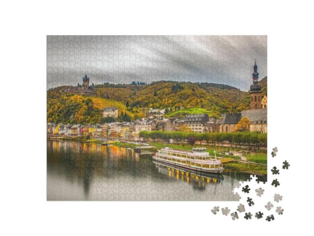 Cochem, Germany, Beautiful Historical Town on Romantic Mo... Jigsaw Puzzle with 1000 pieces