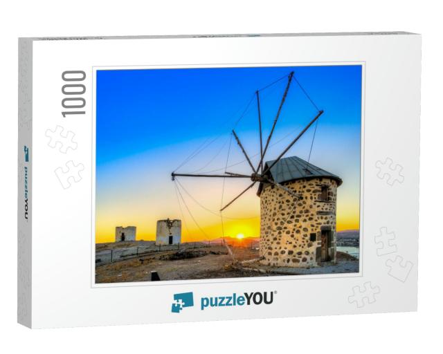 View of Bodrum & Old Windmill, Turkey... Jigsaw Puzzle with 1000 pieces