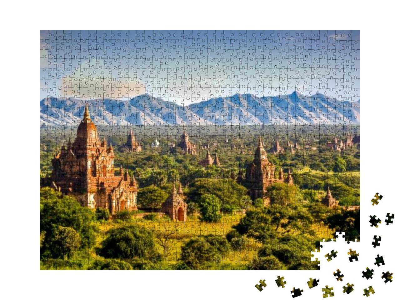 Pagodas & Temples of Bagan, in Myanmar, Formerly Burma, a... Jigsaw Puzzle with 1000 pieces