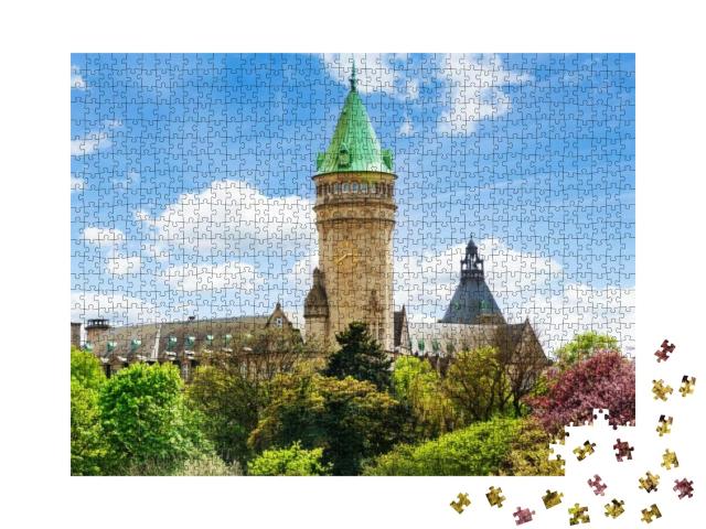 Banque Et Caisse Depargne De Letat Clock Tower... Jigsaw Puzzle with 1000 pieces