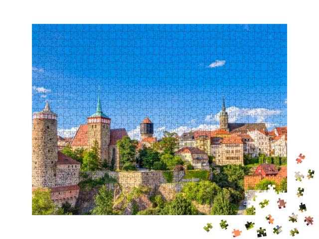 Historic Old Town of Bautzen in Saxony, Germany... Jigsaw Puzzle with 1000 pieces