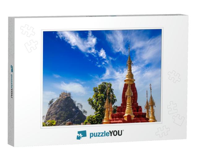 Popa Mount in Myanmar... Jigsaw Puzzle