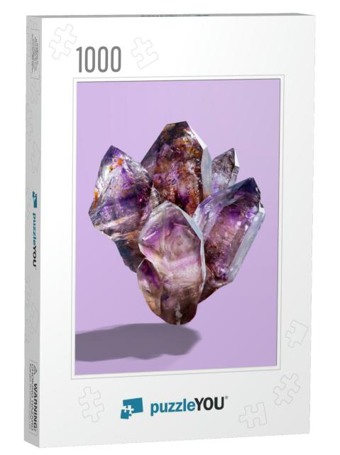 Amethyst Mineral Specimen Stone Rock Geology Gem Crystal... Jigsaw Puzzle with 1000 pieces