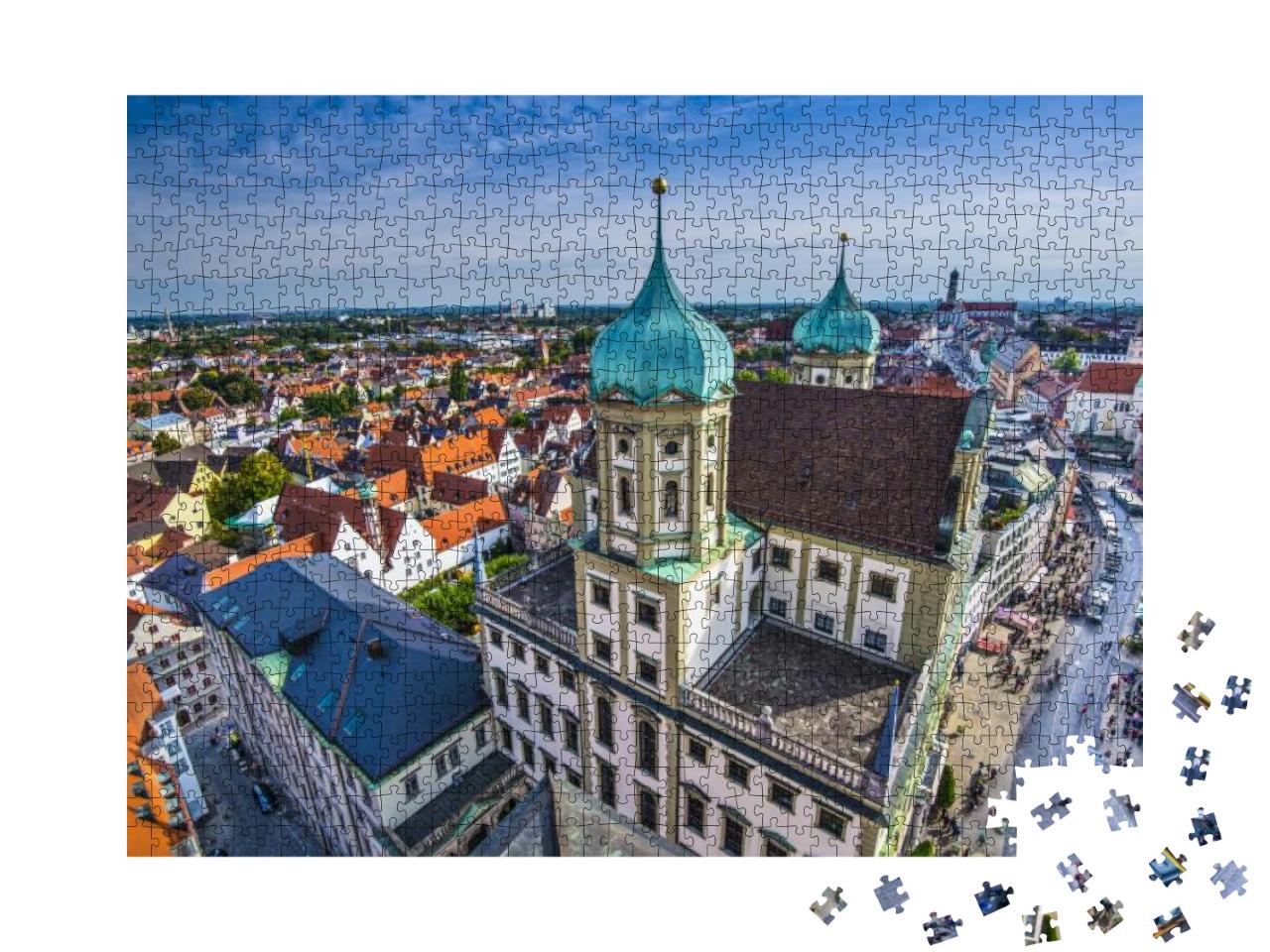 Augsburg Germany Old Townscape... Jigsaw Puzzle with 1000 pieces