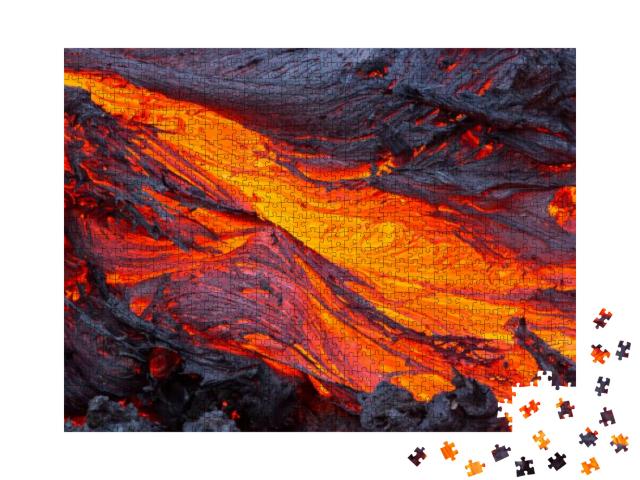 Eruption Volcano Tolbachik... Jigsaw Puzzle with 1000 pieces
