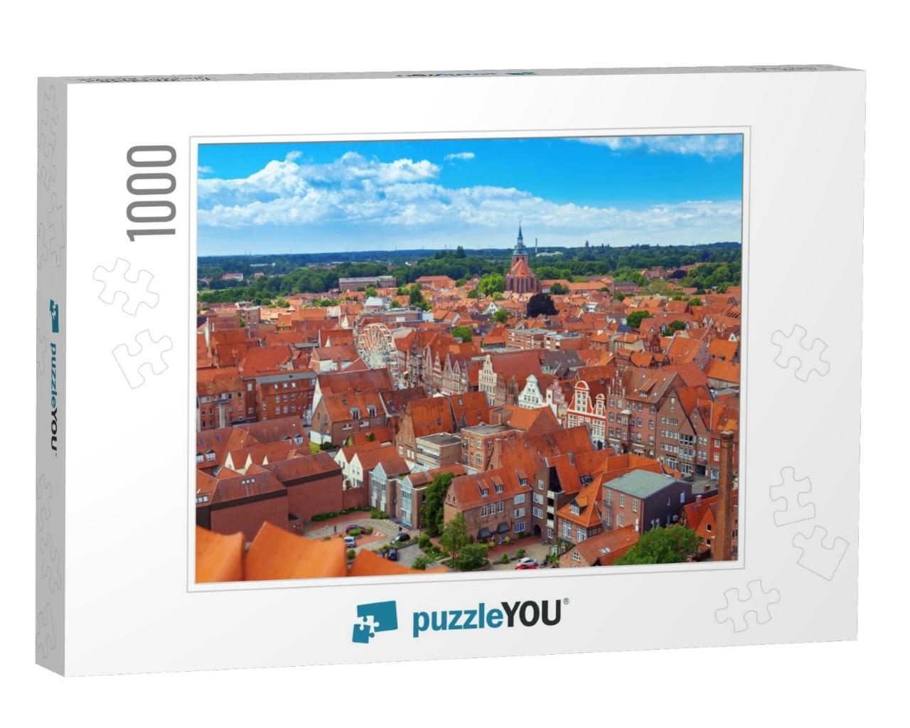 City Landscape. View from the Top of the German City of L... Jigsaw Puzzle with 1000 pieces
