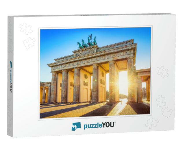 The Famous Brandenburg Gate in Berlin, Germany... Jigsaw Puzzle