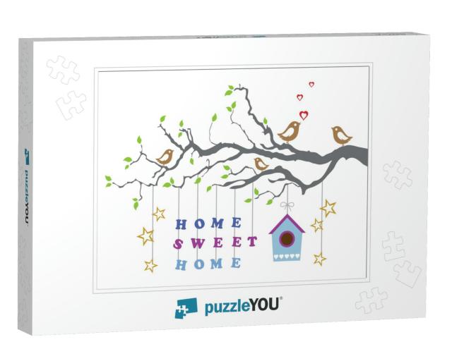Home Sweet Home Moving-In New House Greeting Card... Jigsaw Puzzle