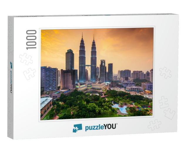 Kuala Lumpur, Malaysia Skyline... Jigsaw Puzzle with 1000 pieces