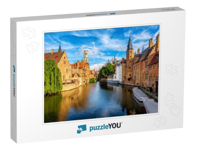 The Rozenhoedkaai Canal, Historical Brick Houses & the Be... Jigsaw Puzzle