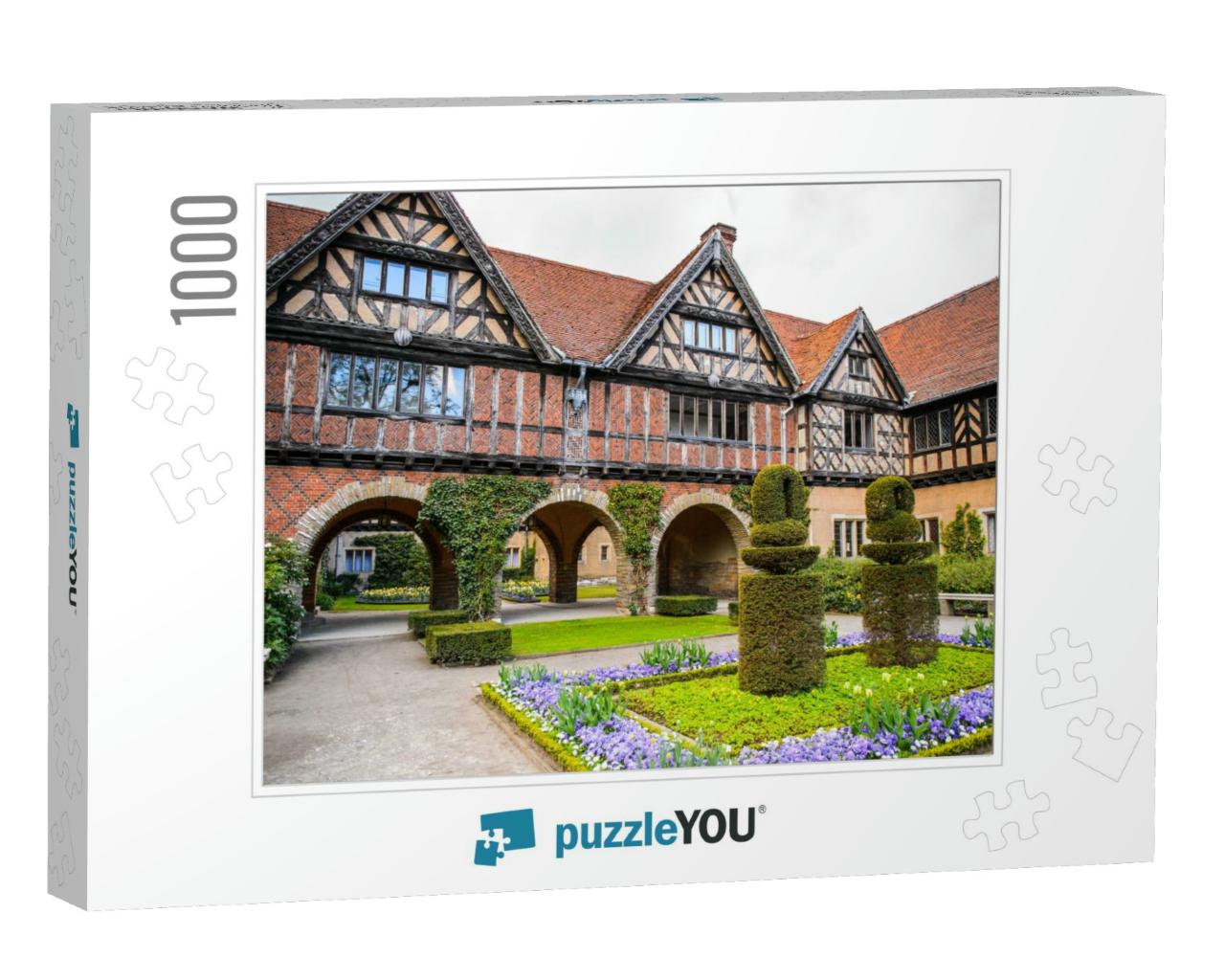 Courtyard of the Cecilienhof Palace, a Palace in Potsdam... Jigsaw Puzzle with 1000 pieces