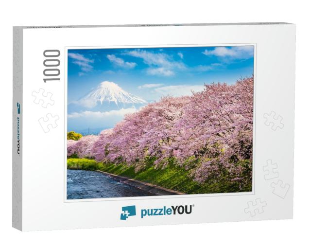 Mt. Fuji, Japan Spring Landscape... Jigsaw Puzzle with 1000 pieces