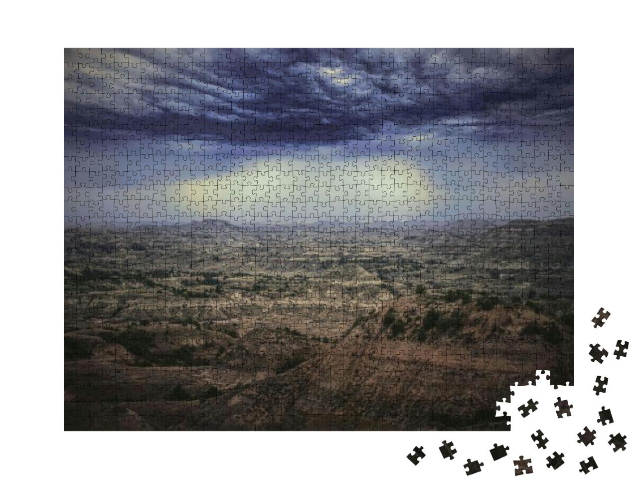 Theodore Roosevelt National Park Before the Thunderstorm... Jigsaw Puzzle with 1000 pieces