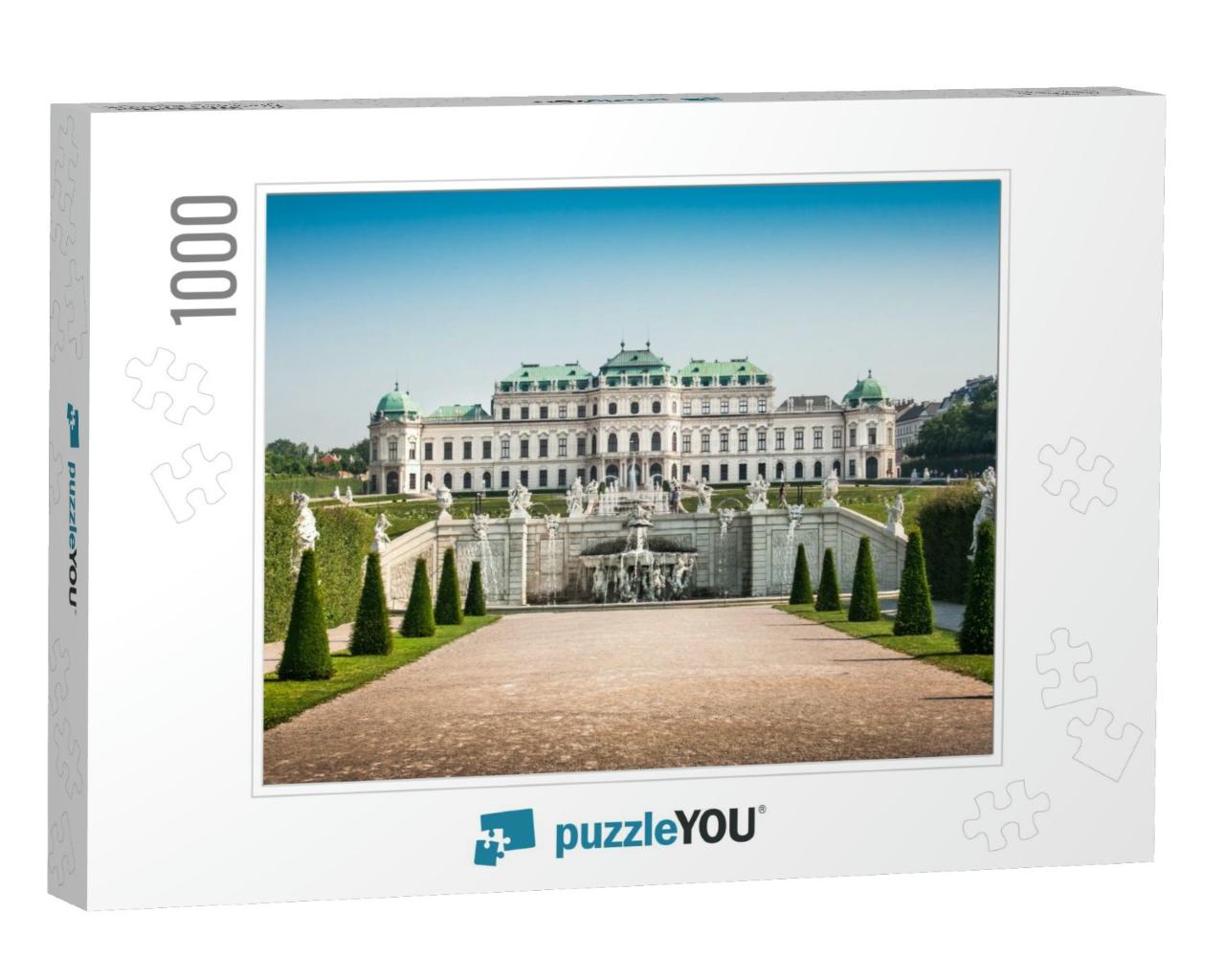 Beautiful View of Famous Schloss Belvedere, Built by Joha... Jigsaw Puzzle with 1000 pieces