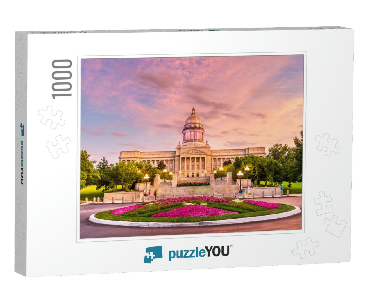 Frankfort, Kentucky, USA with the Kentucky State Capitol A... Jigsaw Puzzle with 1000 pieces
