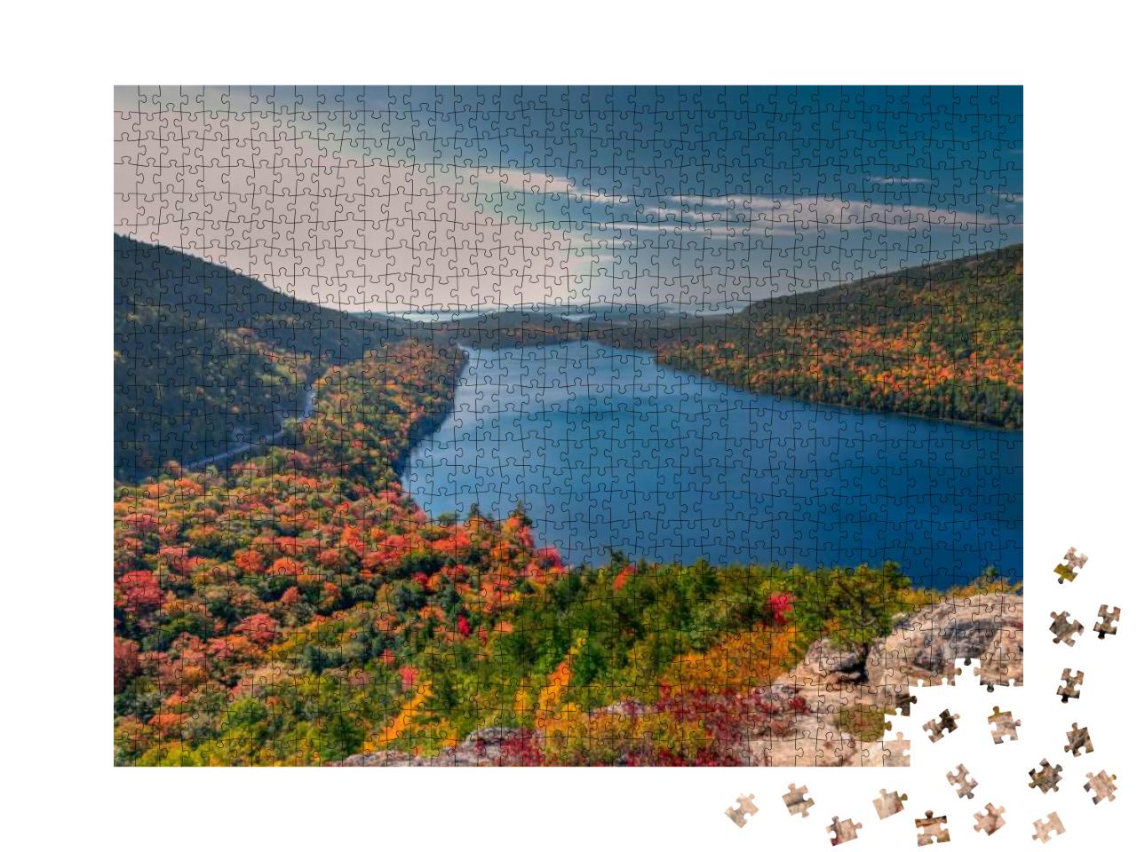 Autumn in Acadia National Park, Maine, Usa... Jigsaw Puzzle with 1000 pieces
